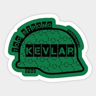 Kevlar polymer helmet design Sticker